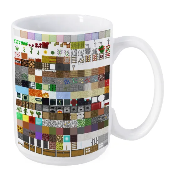 Minecraft blocks — Mega mug, ceramic, 450ml