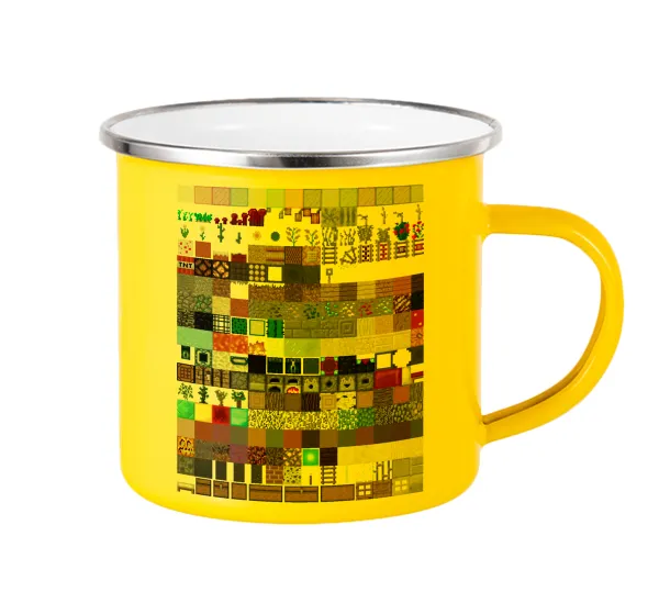 Minecraft blocks — Yellow Enamel Metallic Cup 360ml