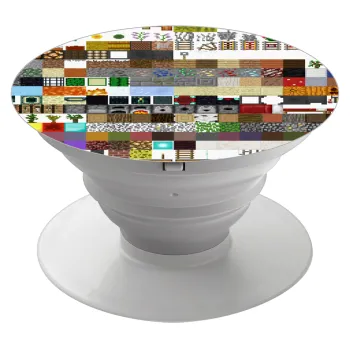 Minecraft blocks, Phone Holders Stand  Λευκό Βάση Στήριξης Κινητού στο Χέρι