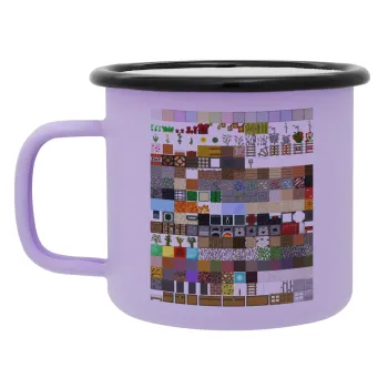 Minecraft blocks, Κούπα Μεταλλική εμαγιέ ΜΑΤ Light Pastel Purple 360ml