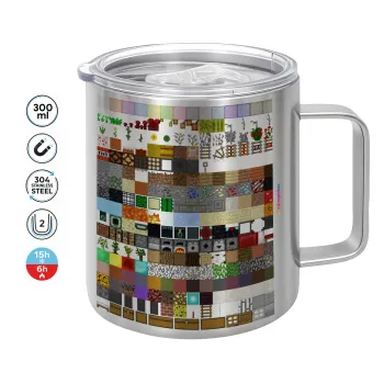 Minecraft blocks, Κούπα Ανοξείδωτη διπλού τοιχώματος 300ml