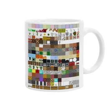 Minecraft blocks, Ceramic coffee mug, 330ml