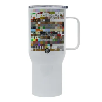 Minecraft blocks, Tumbler με καπάκι, διπλού τοιχώματος (θερμό) 750L