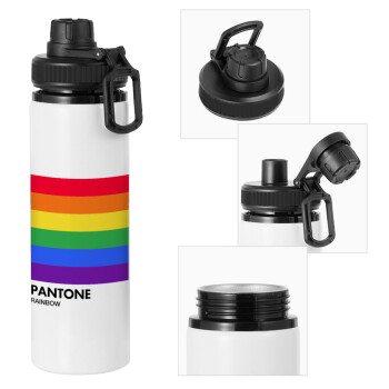 Pantone Rainbow, Metal water bottle with safety cap, aluminum 850ml