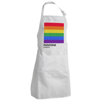 Pantone Rainbow, Adult Chef Apron (with sliders and 2 pockets)