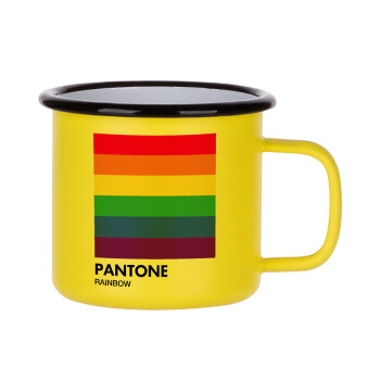 Pantone Rainbow, Κούπα Μεταλλική εμαγιέ ΜΑΤ Κίτρινη 360ml