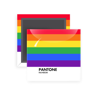 Pantone Rainbow, Μαγνητάκι ψυγείου τετράγωνο διάστασης 5x5cm