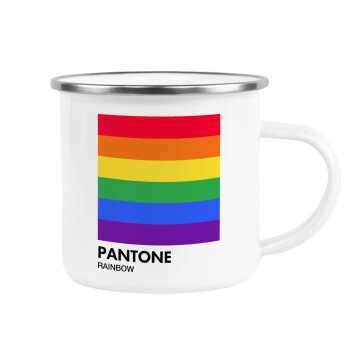 Pantone Rainbow, Κούπα Μεταλλική εμαγιέ λευκη 360ml