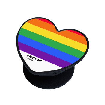 Pantone Rainbow, Phone Holders Stand  καρδιά Μαύρο Βάση Στήριξης Κινητού στο Χέρι