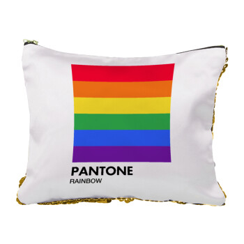 Pantone Rainbow, Τσαντάκι νεσεσέρ με πούλιες (Sequin) Χρυσό