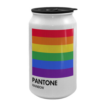 Pantone Rainbow, Κούπα ταξιδιού μεταλλική με καπάκι (tin-can) 500ml