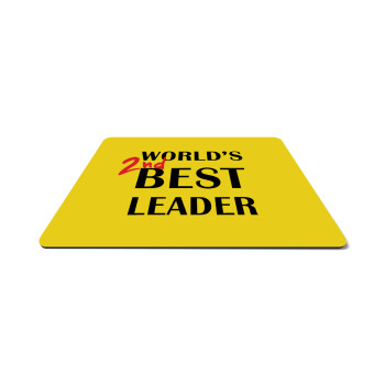 World's 2nd Best leader , Mousepad rect 27x19cm