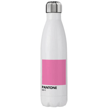 PANTONE Pink C, Stainless steel, double-walled, 750ml