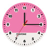 PANTONE Pink C, Ρολόι τοίχου ξύλινο (20cm)