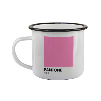 PANTONE Pink C, Κούπα εμαγιέ με μαύρο χείλος 360ml