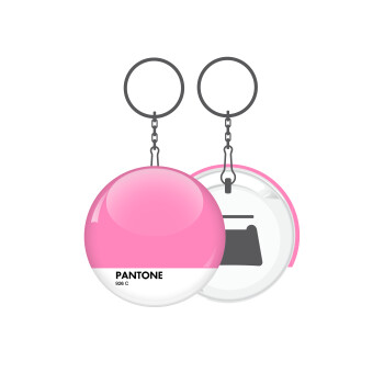 PANTONE Pink C, Μπρελόκ μεταλλικό 5cm με ανοιχτήρι