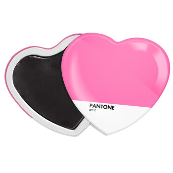 PANTONE Pink C, Μαγνητάκι καρδιά (57x52mm)