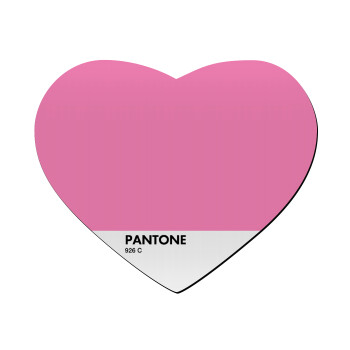 PANTONE Pink C, Mousepad heart 23x20cm