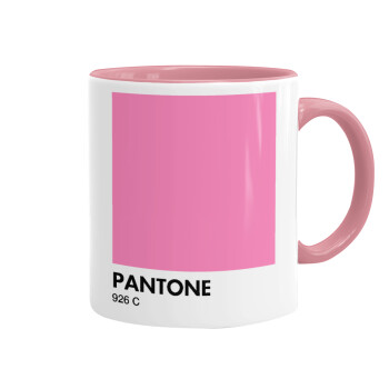 PANTONE Pink C, Κούπα χρωματιστή ροζ, κεραμική, 330ml