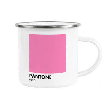 PANTONE Pink C, Κούπα Μεταλλική εμαγιέ λευκη 360ml