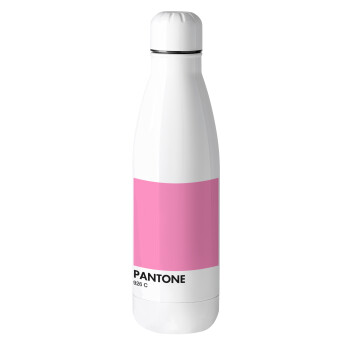 PANTONE Pink C, Μεταλλικό παγούρι θερμός (Stainless steel), 500ml