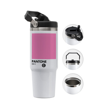 PANTONE Pink C, Θερμός Ανοξείδωτο 30oz με χερούλι