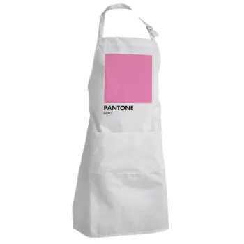 PANTONE Pink C, Ποδιά Σεφ Ολόσωμη Ενήλικων (με ρυθμιστικά και 2 τσέπες)