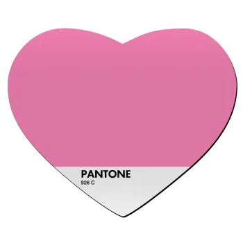 PANTONE Pink C, Mousepad heart 23x20cm
