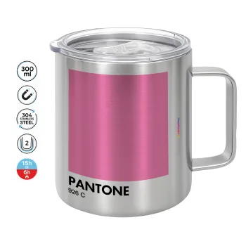PANTONE Pink C, Mug Stainless steel double wall 300ml