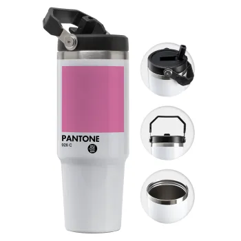 PANTONE Pink C, Θερμός Ανοξείδωτο 30oz με χερούλι