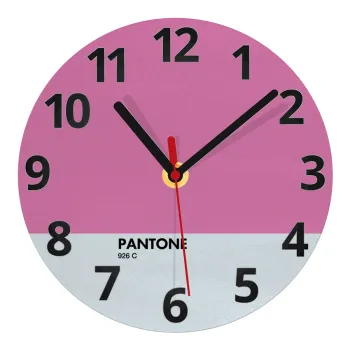 PANTONE Pink C, Ρολόι τοίχου γυάλινο (20cm)