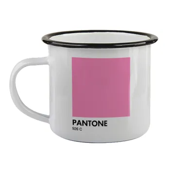 PANTONE Pink C, Κούπα εμαγιέ με μαύρο χείλος 360ml