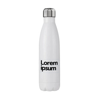 Lorem ipsum, Μεταλλικό παγούρι θερμός (Stainless steel), διπλού τοιχώματος, 750ml