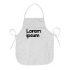Lorem ipsum, Ποδιά Σεφ Ολόσωμη κοντή Ενηλίκων (63x75cm)