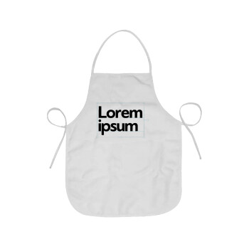 Lorem ipsum, Ποδιά Σεφ Ολόσωμη κοντή Ενηλίκων (63x75cm)