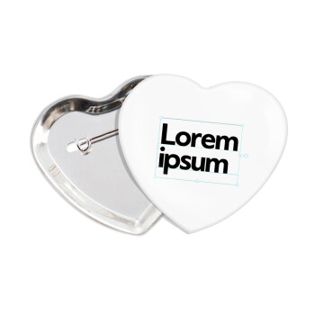 Lorem ipsum, Κονκάρδα παραμάνα καρδιά (57x52mm)