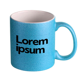 Lorem ipsum, Κούπα Σιέλ Glitter που γυαλίζει, κεραμική, 330ml