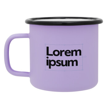 Lorem ipsum, Κούπα Μεταλλική εμαγιέ ΜΑΤ Light Pastel Purple 360ml