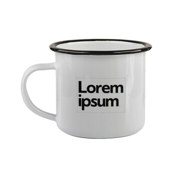 Lorem ipsum, Κούπα εμαγιέ με μαύρο χείλος 360ml