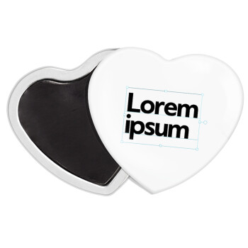 Lorem ipsum, Μαγνητάκι καρδιά (57x52mm)
