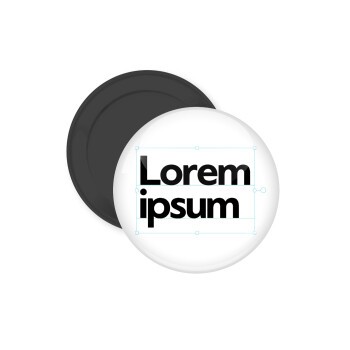 Lorem ipsum, Μαγνητάκι ψυγείου στρογγυλό διάστασης 5cm