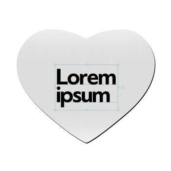 Lorem ipsum, Mousepad heart 23x20cm