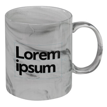 Lorem ipsum, Κούπα κεραμική, marble style (μάρμαρο), 330ml