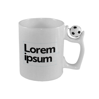 Lorem ipsum, Κούπα με μπάλα ποδασφαίρου , 330ml
