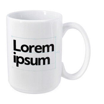 Lorem ipsum, Κούπα Mega, κεραμική, 450ml