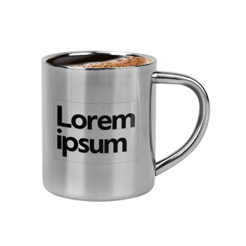 Lorem ipsum, Κουπάκι μεταλλικό διπλού τοιχώματος για espresso (220ml)