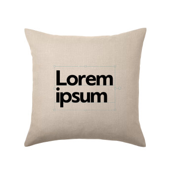 Lorem ipsum, Μαξιλάρι καναπέ ΛΙΝΟ 40x40cm περιέχεται το  γέμισμα
