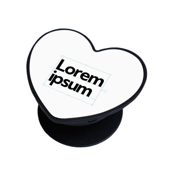 Lorem ipsum, Phone Holders Stand  καρδιά Μαύρο Βάση Στήριξης Κινητού στο Χέρι