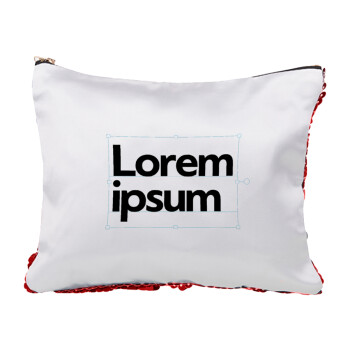 Lorem ipsum, Τσαντάκι νεσεσέρ με πούλιες (Sequin) Κόκκινο