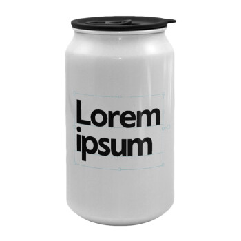 Lorem ipsum, Κούπα ταξιδιού μεταλλική με καπάκι (tin-can) 500ml